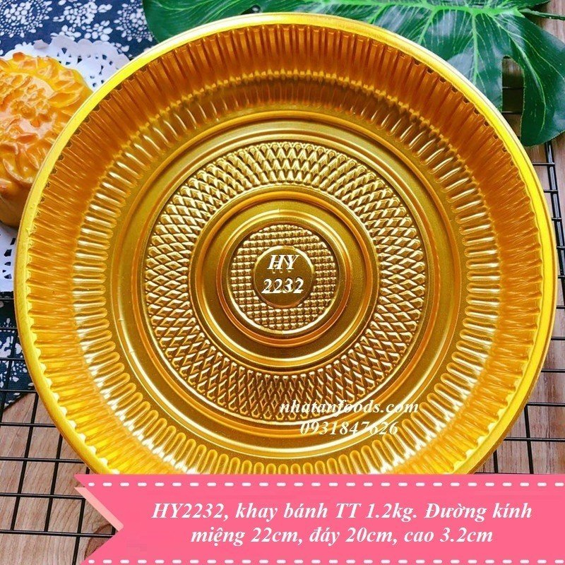 Khay trung thu tròn 1kg2 - 10 cái/ 50 cái