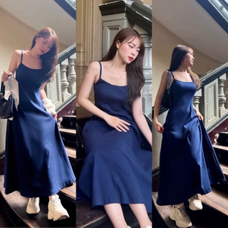 (có bán sỉ,ảnh thật,hoả tốc)🖤 MILO DRESS 🥑 ĐẦM HAI DÂY BASIC DÀI