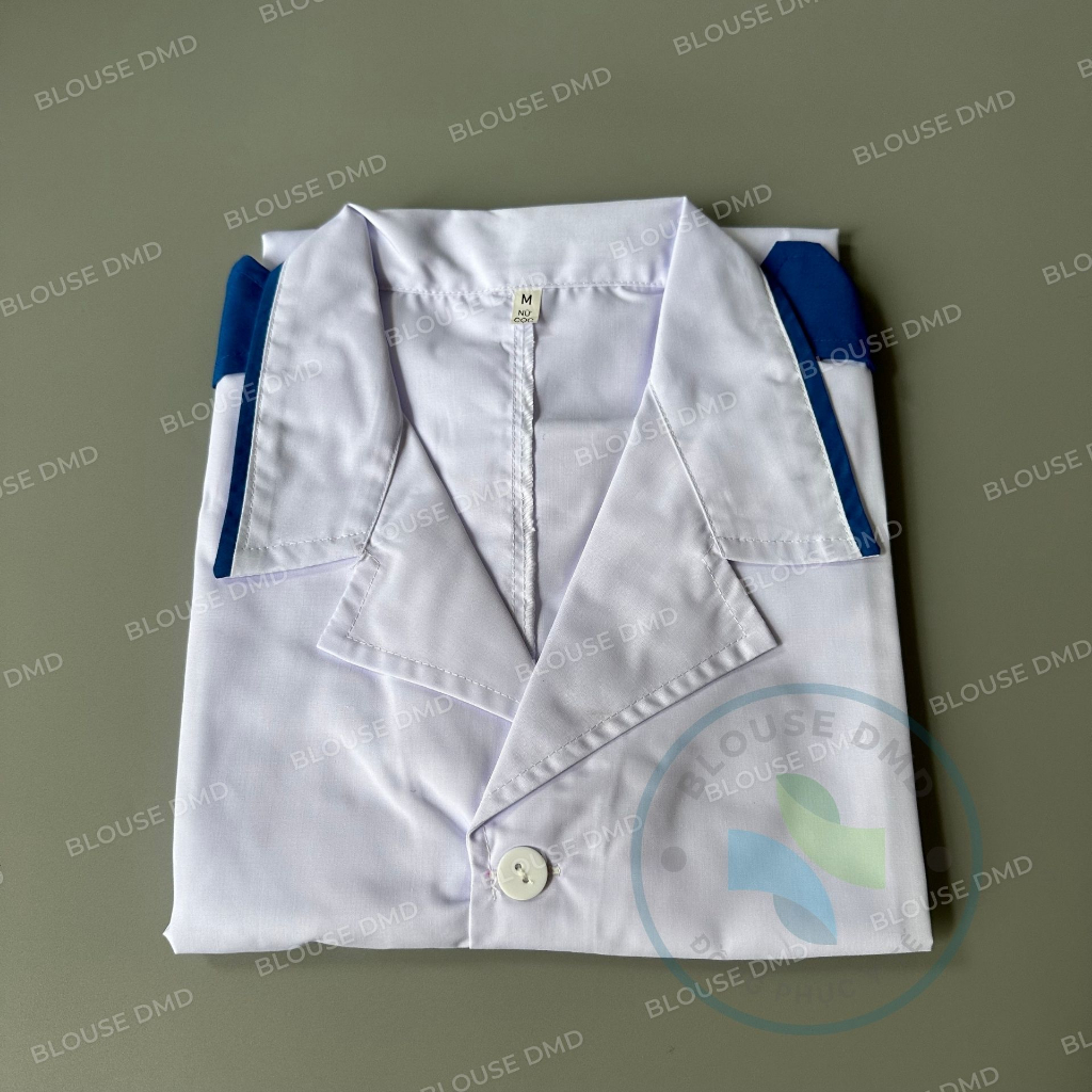 Cầu Vai Xanh gắn áo Blouse trắng cho Sinh viên Trường Y, Dược, Thực tập Sinh Bác sĩ, Điều Dưỡng, Y tá