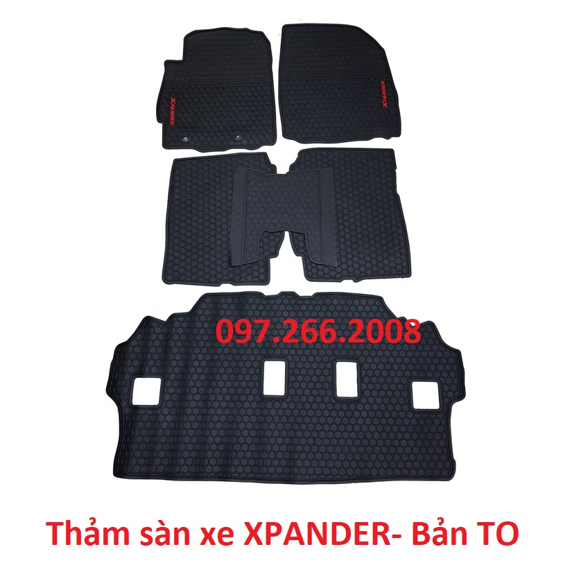 Thảm sàn, lót sàn xe Xpander chất liệu cao su tự nhiên cao cấp- BẢN GHẾ 3 TO