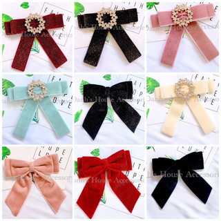 Tag cài áo nơ nhung kt 12cm