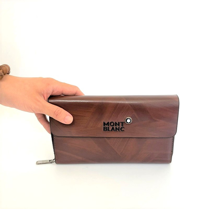 Ví da nam dài cầm tay, ví kẹp nách nam công sở da bò 3 màu, ví da cao cấp cầm tay sang ví nam có nắp gập quà cho bố