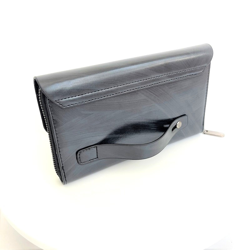 Ví da nam dài cầm tay, ví kẹp nách nam công sở da bò 3 màu, ví da cao cấp cầm tay sang ví nam có nắp gập quà cho bố