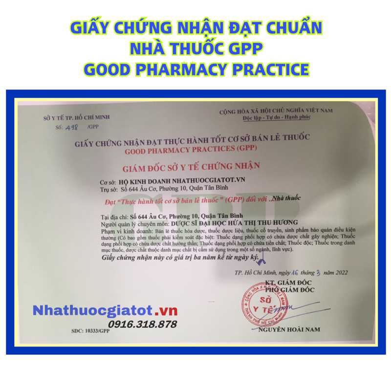 VIÊN GIẤP CÁ - Viên uống hỗ trợ điều trị trĩ và táo bón