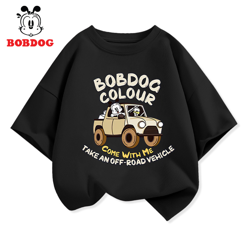 Áo thun bé trai BOBDOG, áo thun trẻ em cotton in hình nghộ nghĩnh MD10