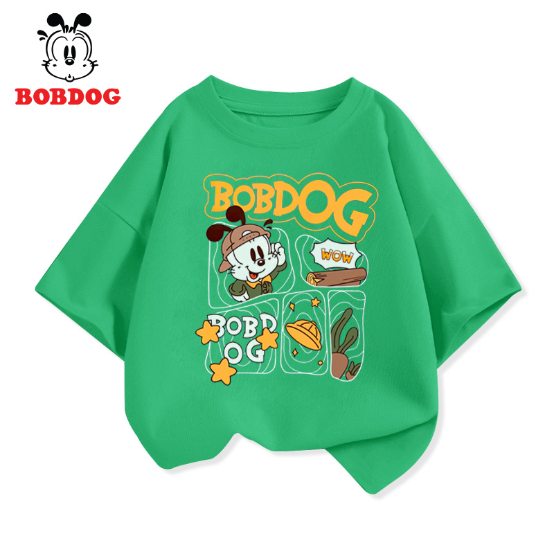 Áo thun bé trai BOBDOG, áo thun cotton in hình nghộ nghĩnh cho bé