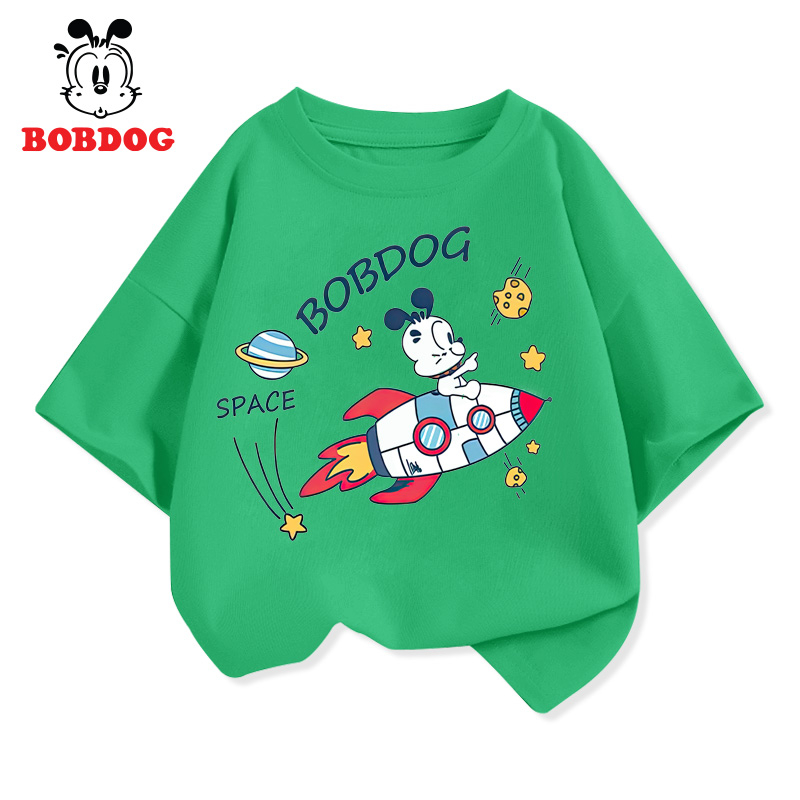 Áo thun cho bé BOBDOG , áo cotton cộc tay bé trai bé gái in hình dễ thương