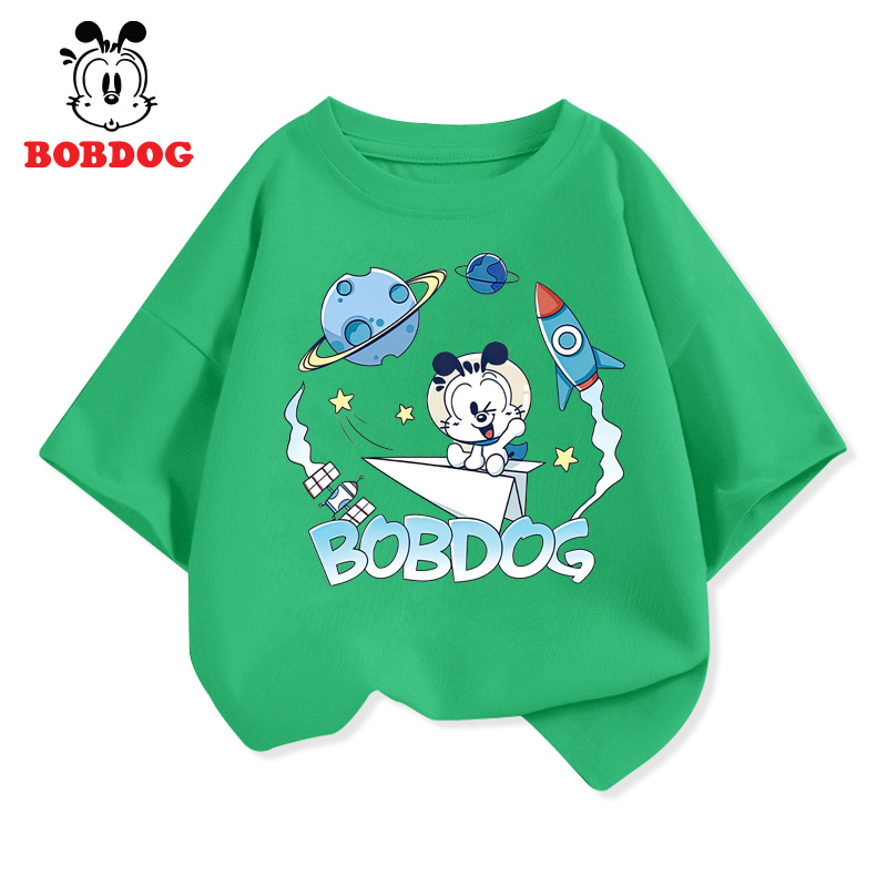 Áo thun cho bé BOBDOG , áo cotton cộc tay bé trai bé gái in hình dễ thương