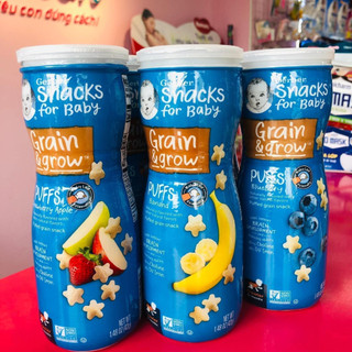 Bánh Gerber Puffs ngôi sao, Bánh ăn dặm gerber lùn cho bé