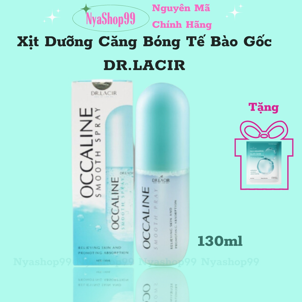 Xịt dưỡng căng bóng da DrLacir, xịt dưỡng  tế bào gốc Occaline dưỡng ẩm dưỡng trắng giữ lớp make up không lem trôi 130ml | BigBuy360 - bigbuy360.vn