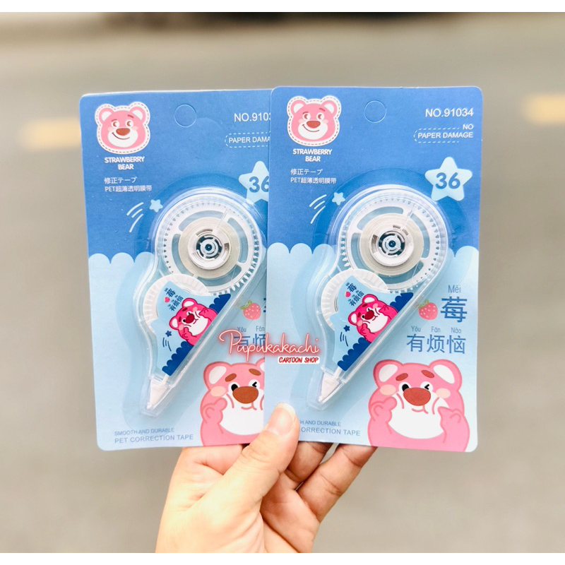 Vỉ Bút Xoá Kéo Gấu Dâu/Melody/Kuromi Xinh Xắn