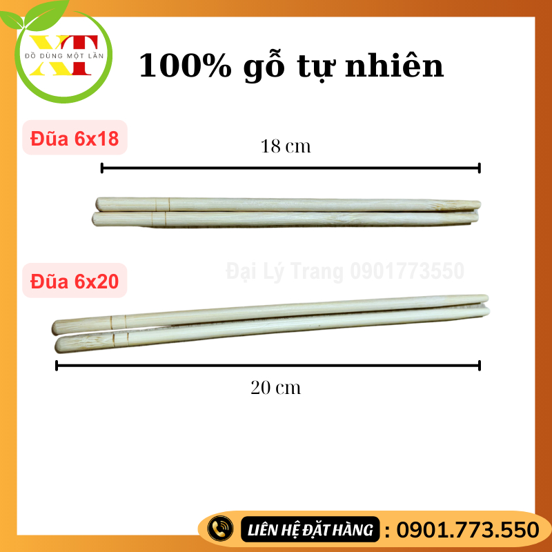 Đũa Tre Dùng 1 Lần Xuất Khẩu Bao Đẹp
