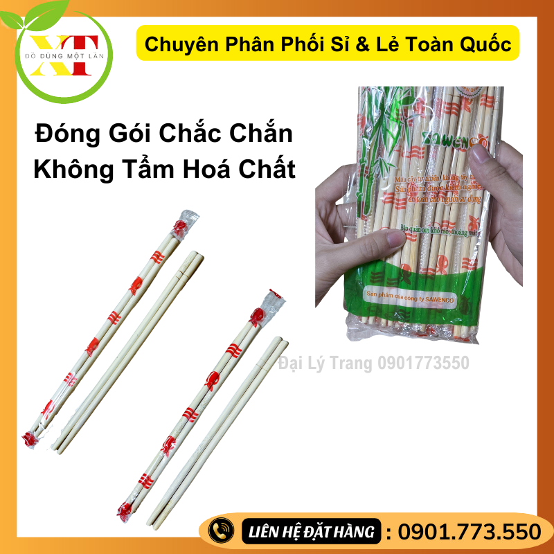 Đũa Tre Dùng 1 Lần Xuất Khẩu Bao Đẹp