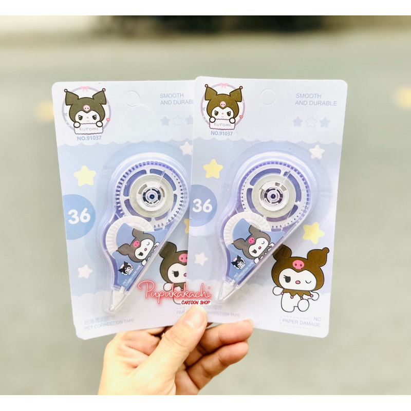 Vỉ Bút Xoá Kéo Gấu Dâu/Melody/Kuromi Xinh Xắn