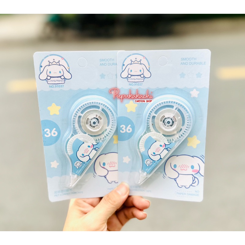 Vỉ Bút Xoá Kéo Gấu Dâu/Melody/Kuromi Xinh Xắn