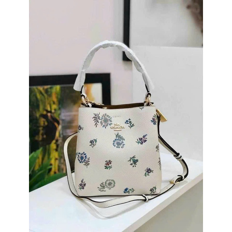 Túi xách nữ Small Town Bucket Bag 2310-Túi in hoa chuẩn xịn