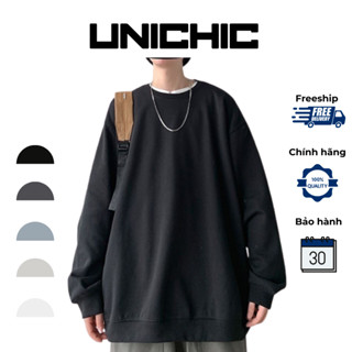 Áo Sweater Nỉ Bông Nam, Nữ Basic Form Rộng Unisex Màu Xanh SWT 900 Zunichic