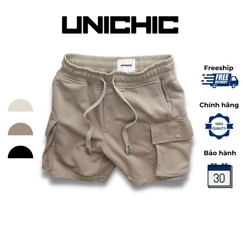 Quần Lửng Nam Màu Xám,Đen, Trắng, Đen, Xanh Đen Quần Short Nam Tập Gym, Chạy Bộ QDTH270 Zunichic