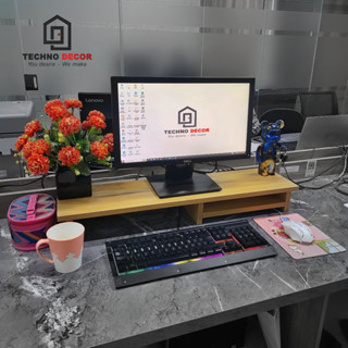 Kệ Kê Màn Hình Máy Tính Gamer Gỗ MDF Dễ Dàng Tháo Lắp Decor Bàn Làm Việc Gaming TechnoDecor Trang Trí Bàn Làm Việc