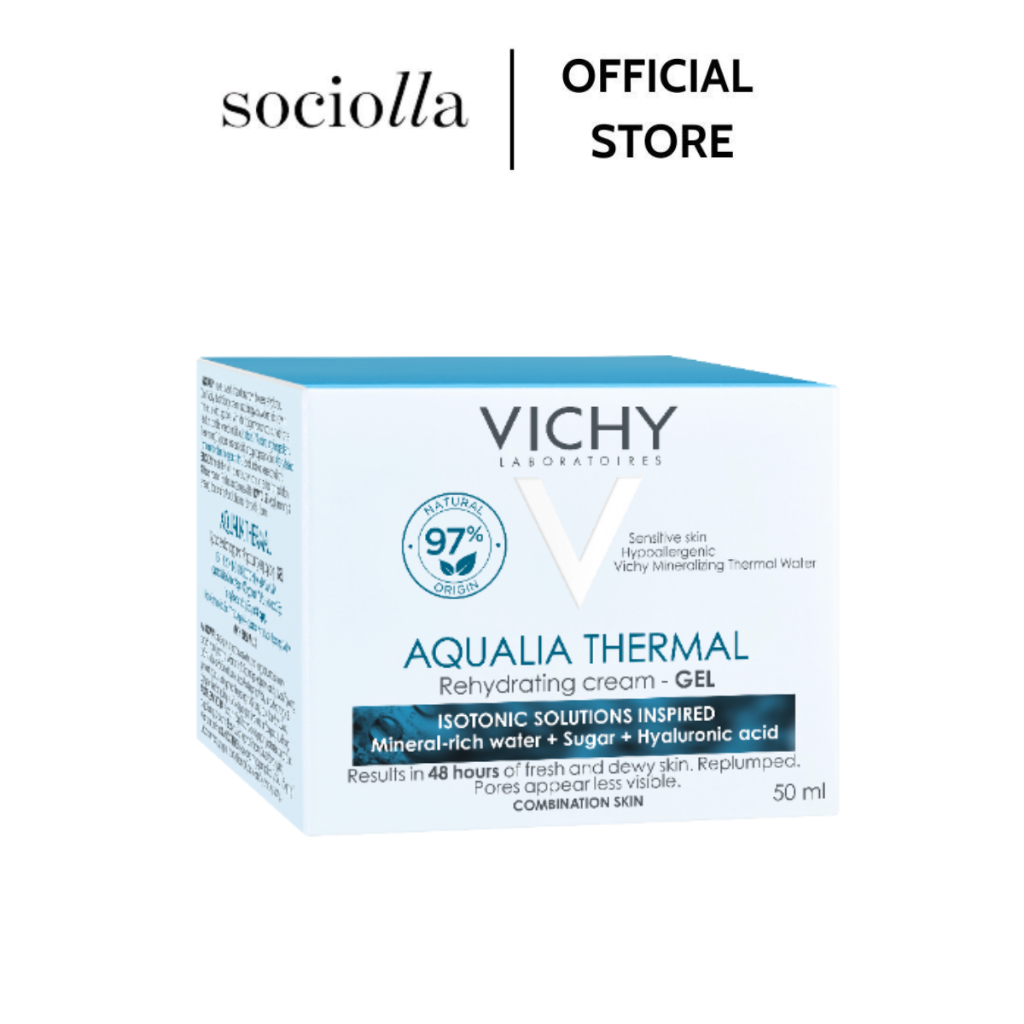 Gel Dưỡng Ẩm Cấp Nước Cho Da Suốt 48h Dành Cho Mọi Loại Da VICHY Aqualia Thermal Gel Cream 50ml
