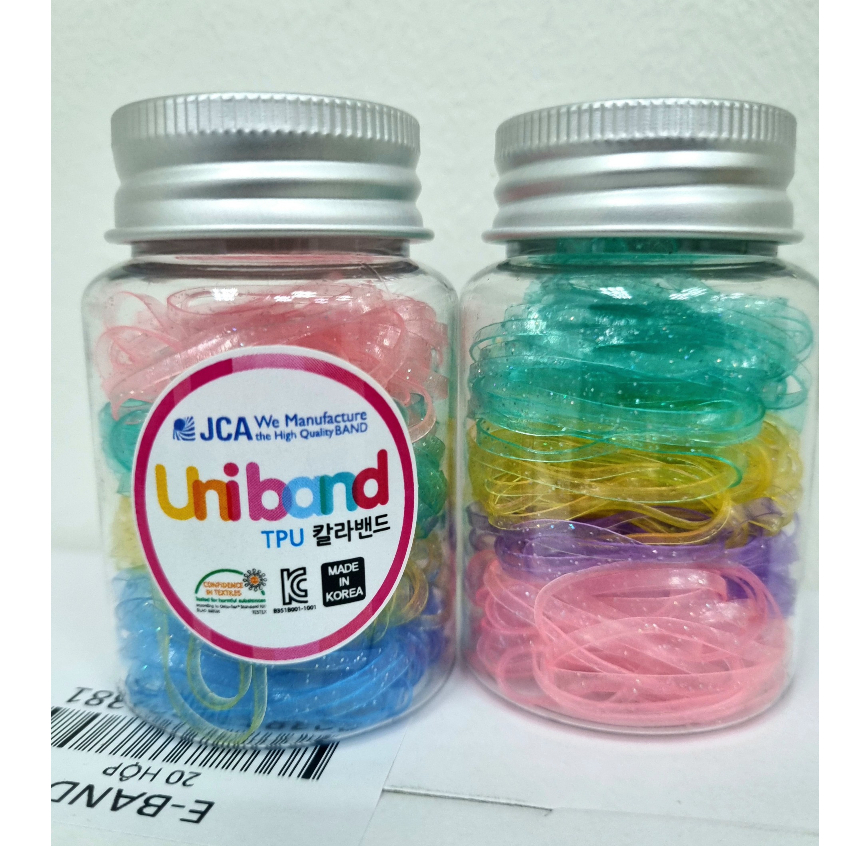 Dây thun buộc tóc ANYBAND Hàn Quốc 4CM 4024-B200 Color S06 - Nhũ Màu (200 sợi/hộp)