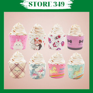 Ly Giấy Cupcake Tròn Nhỏ 50 Cái ( Màu Ngẫu Nhiên)