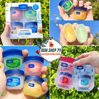 Set 4 son dưỡng hồng môi HANBOLI cung cấp ẩm dưỡng mịn môi, Combo son dưỡng nội địa trung HANBOLI 4 hủ bổ sung độ ẩm