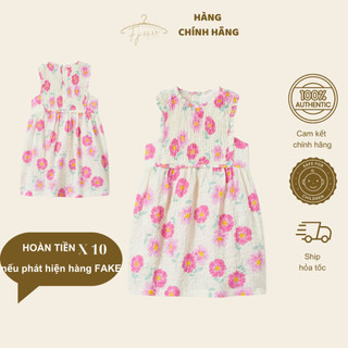 Váy bé gái zara spain đầm thô smock hoa sát nách chính hãng cho bé 6-7y 7-8y 6-8y