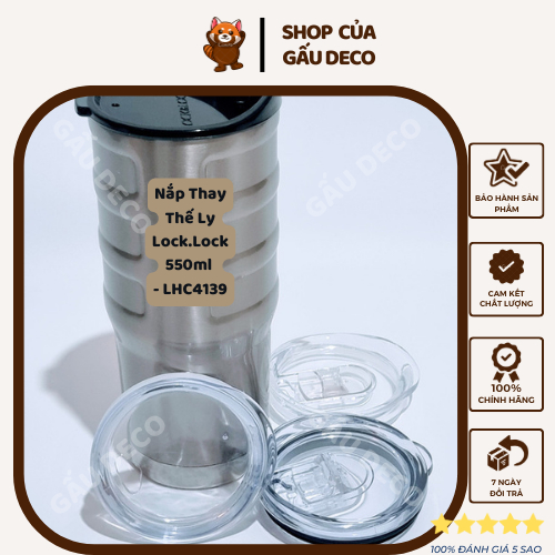 Nắp Thay Thế Ly Giữ Nhiệt Lock.Lock METAL BUMPER TUMBLER 19oz / 550ml Mã LHC4139