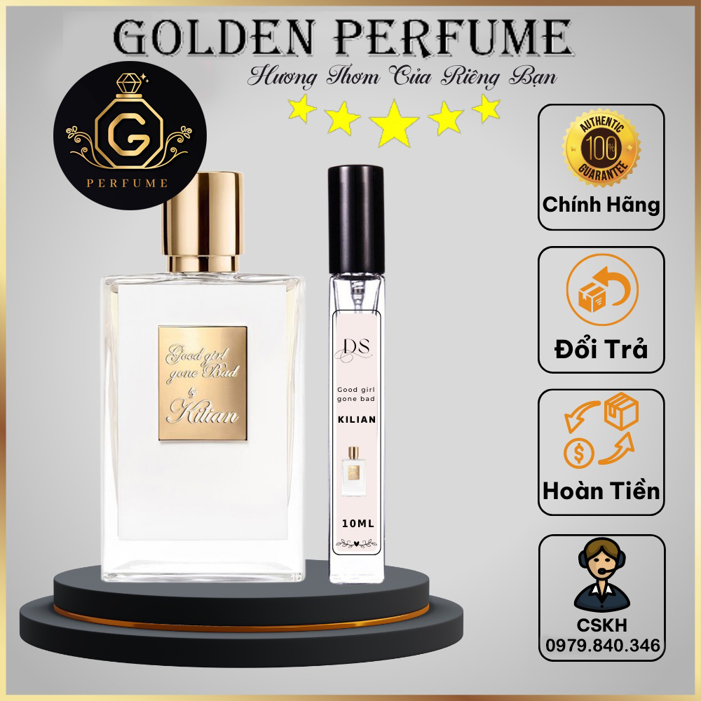 Nước hoa nữ chiết rắn trắng Kilian Good Girl Gone Bad mẫu thử chính hãng 10ml - Golden Perfume