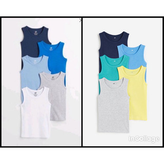 Set 5 áo ba lỗ thoáng mát H&M auth