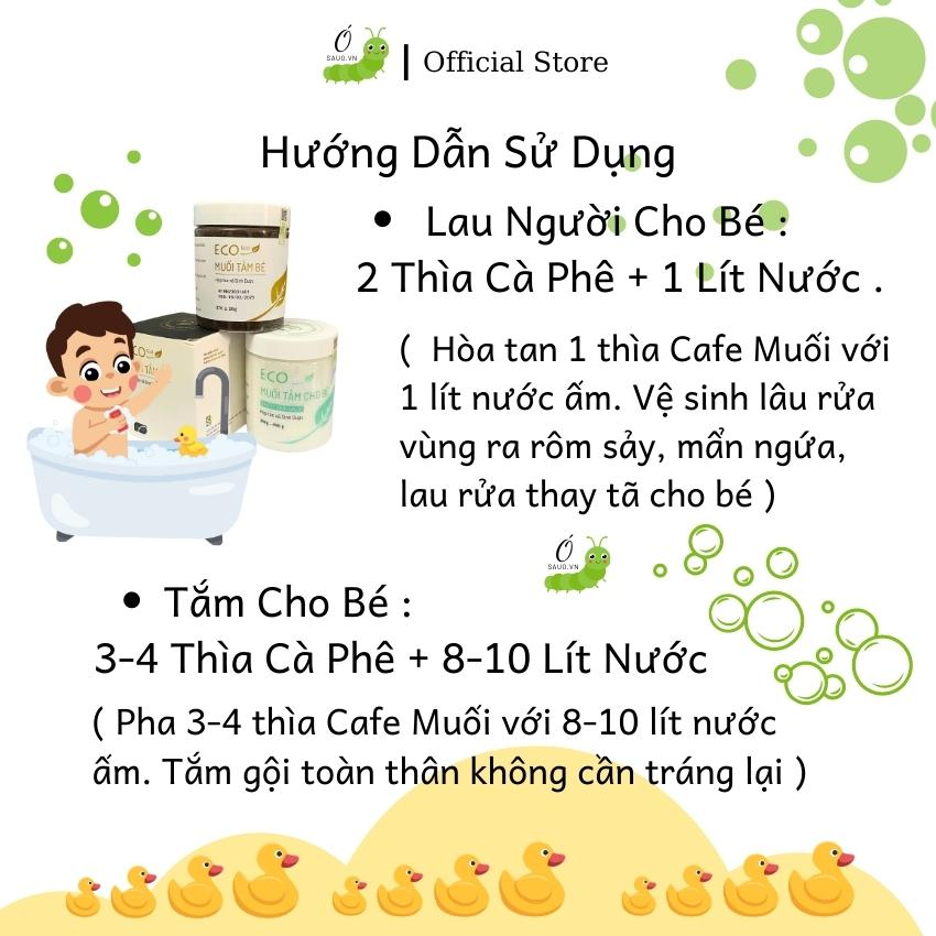 Combo 3 Gói Muối Tắm Bé Sinh Dược Gói 10g - Sâu Ó Official Store