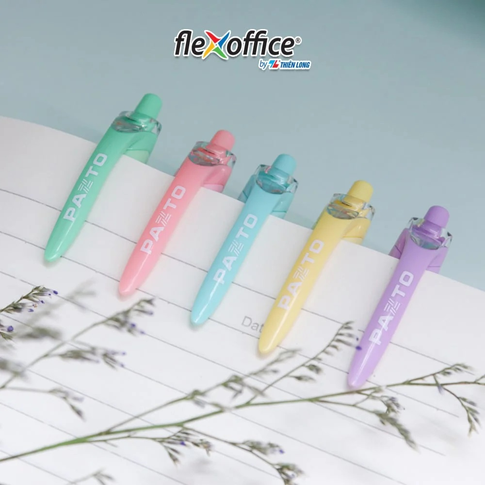 Bút gel B màu Pastel Thiên Long Flexoffice Pazto FO-GELB039/VN - Mực xanh