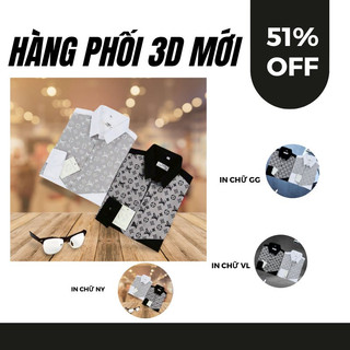 Áo sơ mi nam 3D dài tay TH hot trend bán chạy nhất