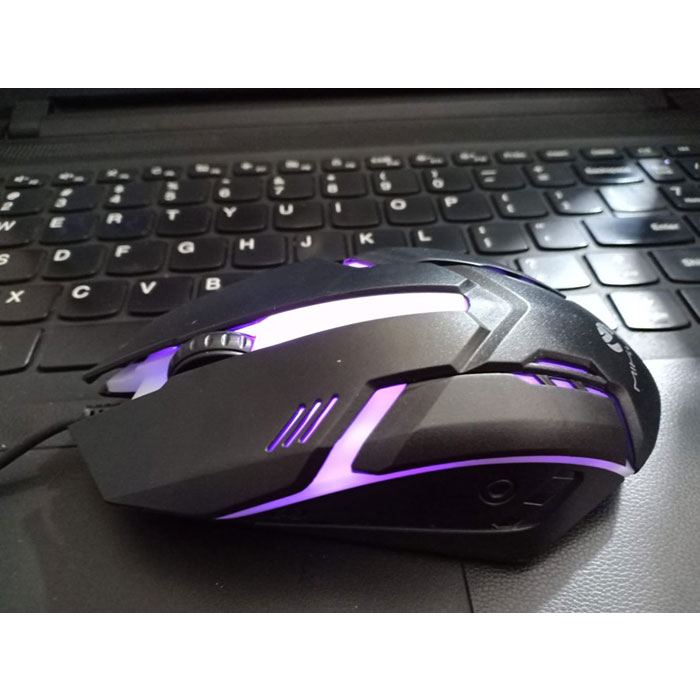 Chuột Máy Tính Có Dây USB Bosston M10 MIKUSO 379U, Chuột có dây đèn Led 7 màu Kiểu Dáng Đẹp