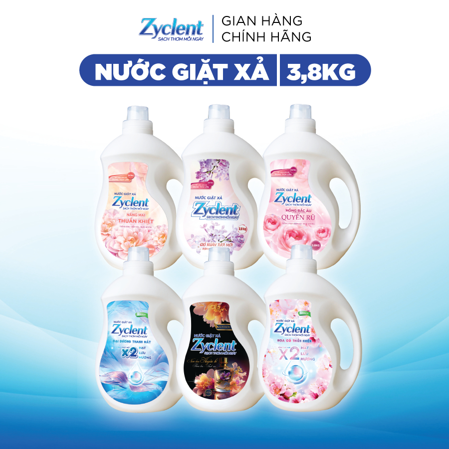 Nước Giặt Xả Zyclent Extra / Superior 3.8KG