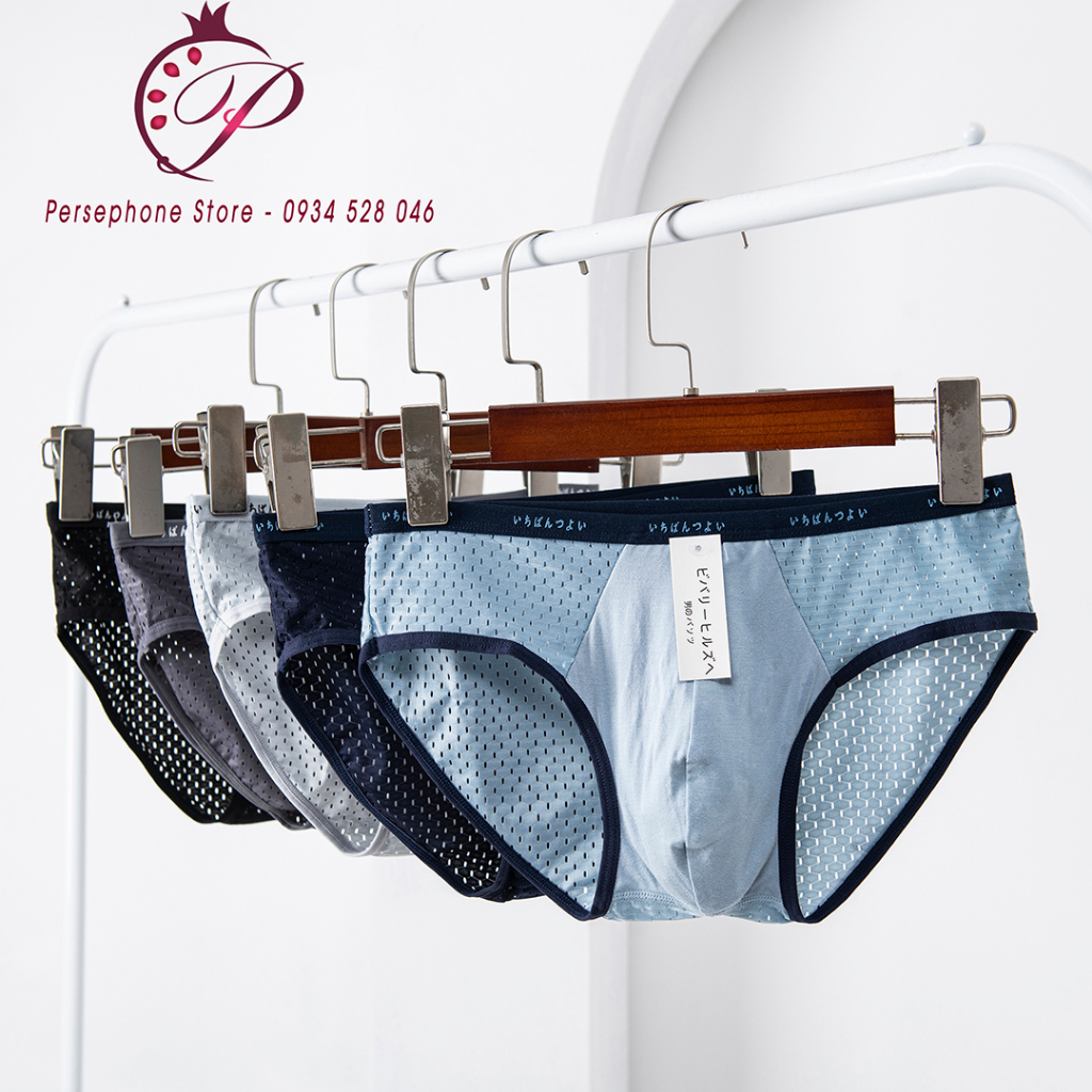 Quần sịp, quần lót nam vải lỗ thông hơi mềm mát