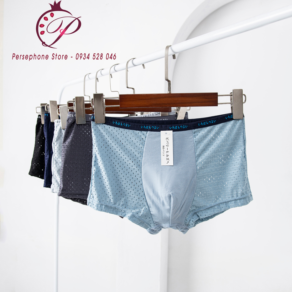 Quần sịp, quần lót nam vải lỗ thông hơi mềm mát