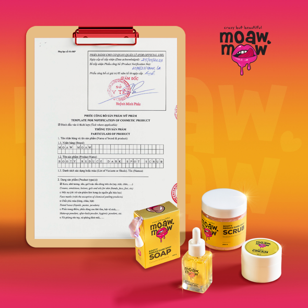 Scrub tẩy tế bào chết, giảm thâm body mông đầu gối MOAW MOAW khoáng chất muối hồng giúp mông sáng da mịn màng 250g