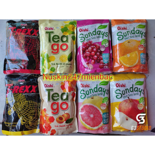 [hàng sẵn]Lốc 10 gói nước trà trái cây Teago chanh/ đào/ Nước trái cây nho/ táo/ Nước tăng lực T-rexx dâu/ trái cây 190m