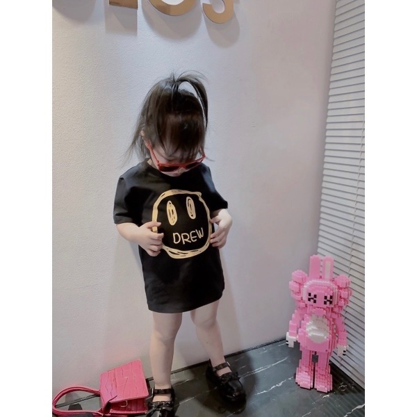 Áo phông mặt cười viền cho bé, áo thun trẻ em chất liệu cotton cao cấp - Winni Kids