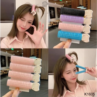 ❤Kẹp tóc mái cố định tích hợp lô uốn tóc xoăn bồng bềnh không làm gãy tóc phong cách Hàn Quốc cho nữ