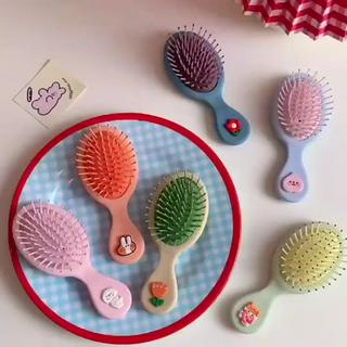 💖Lược Chải Tóc Mini Thiết Kế Đệm Khí Dễ Thương Tiện Dụng