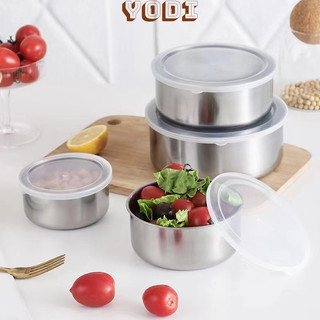 Bộ 5 thố inox trữ thực phẩm, bộ thố inox nắp nhựa cực chắc chắn, đủ size, bộ inox đa năng, chống gỉ set cực kì tốt.