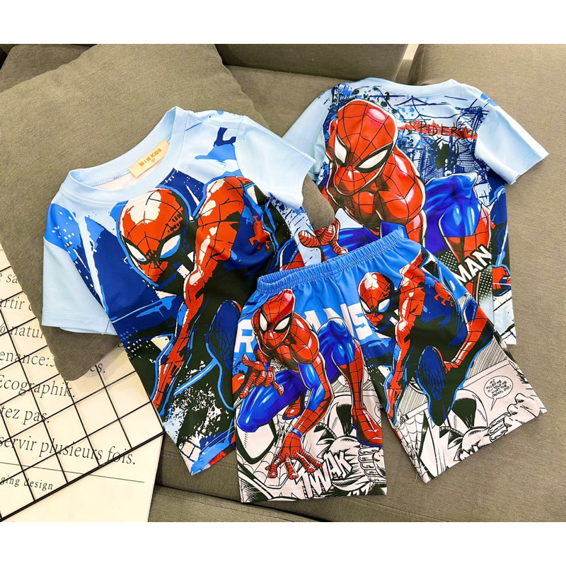 Bộ thun lạnh 3d bé trai