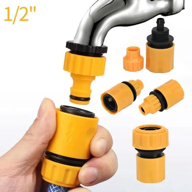 Cút nối hút nước cho máy rửa xe chạy pin ống 10mm 12mm tháp lắp siêu nhanh