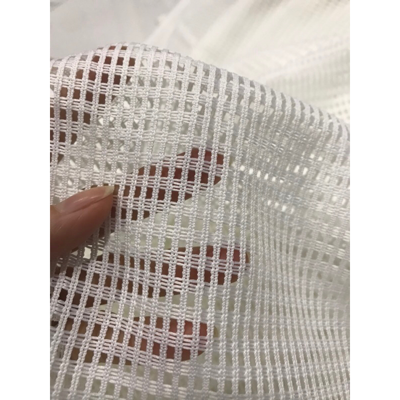 Vải ren lưới màu trắng đẹp sang may đầm váy, áo kiểu thiết kế thời trang
