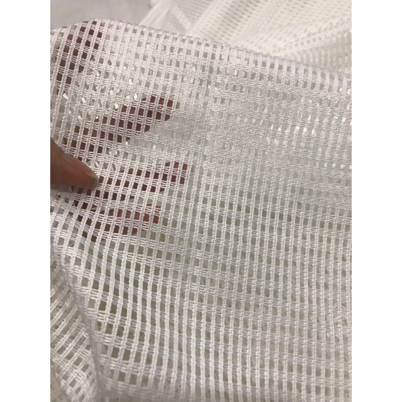 Vải ren lưới màu trắng đẹp sang may đầm váy, áo kiểu thiết kế thời trang
