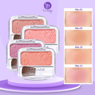 Phấn má hồng Cezanne Natural Cheek N Nhật Bản màu tự nhiên mềm mịn lâu trôi 4g