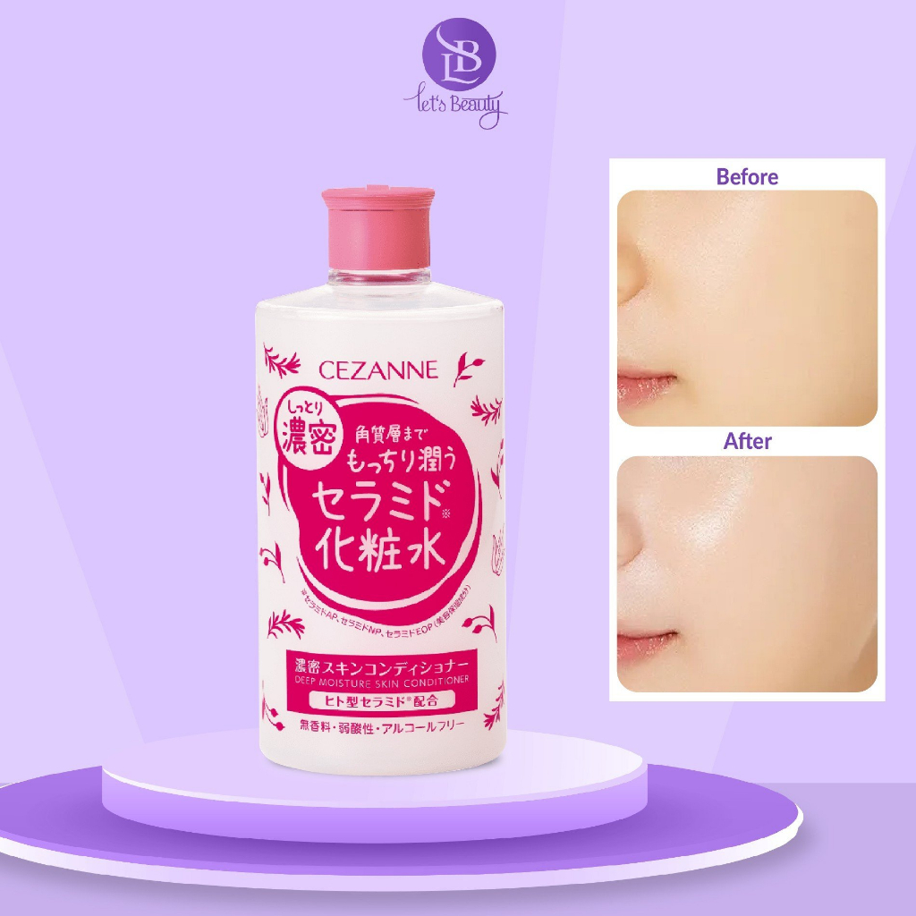 Nước hoa hồng Cezanne Deep Moisture Skin Conditioner Nhật Bản dưỡng ẩm chuyên sâu, chống lão hóa 410ml | BigBuy360 - bigbuy360.vn